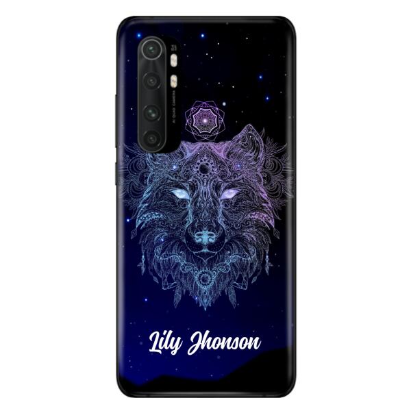 Custom Personalized Wolf Mandala Phone Case - Best Gift For Wolf Lover's - Case For iPhone, Samsung and Xiaomi - TOMO90