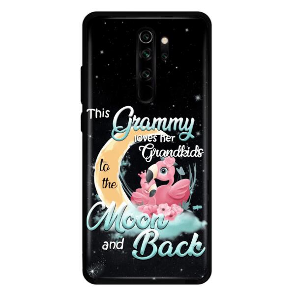 Custom Personalized Grandma Flamingo Phone Case - This Grammy Loves Her Grandkids To The Moon And Back - For Xiaomi, Oppo And Huawei Phone Case - HWDFYR