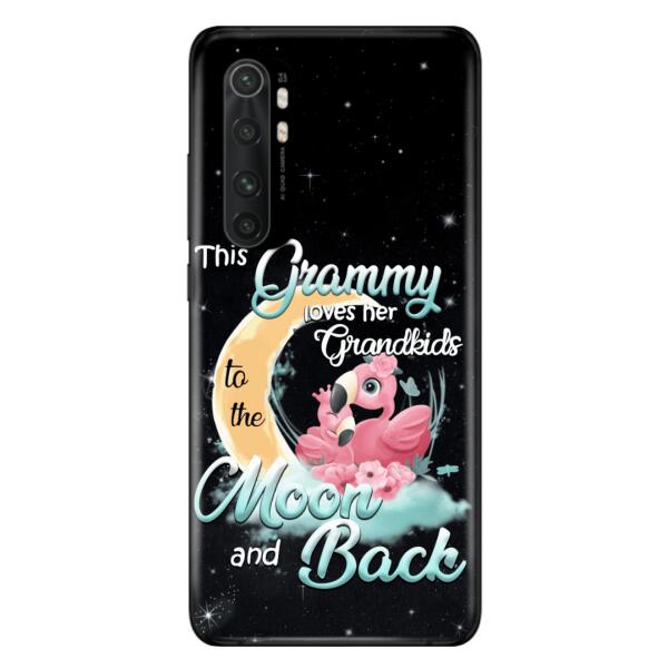 Custom Personalized Grandma Flamingo Phone Case - This Grammy Loves Her Grandkids To The Moon And Back - For Xiaomi, Oppo And Huawei Phone Case - HWDFYR