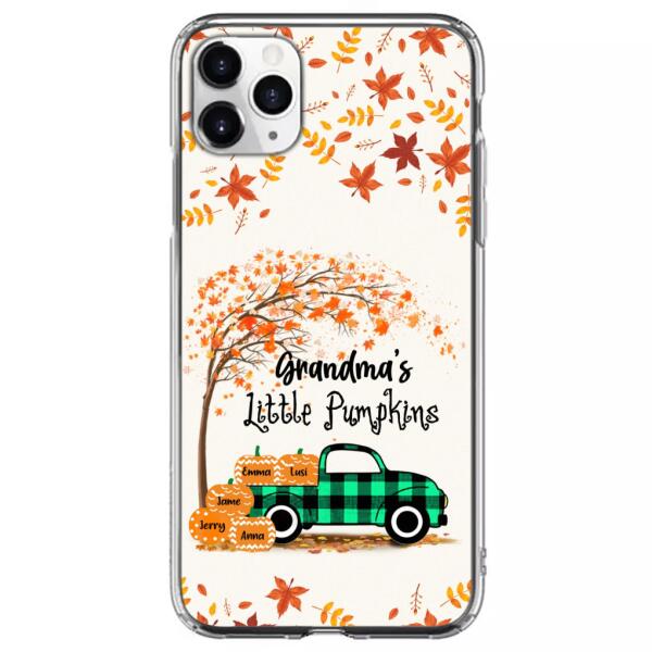 Custom Personalized Autumn Grandma's Pumpkins Phone Case - Gift For Grandma - Grandma's Little Pumpkins - Case For iPhone And Samsung