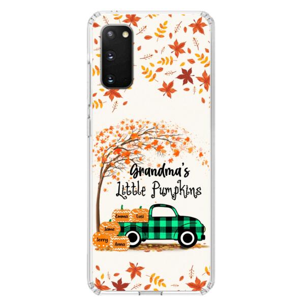 Custom Personalized Autumn Grandma's Pumpkins Phone Case - Gift For Grandma - Grandma's Little Pumpkins - Case For iPhone And Samsung