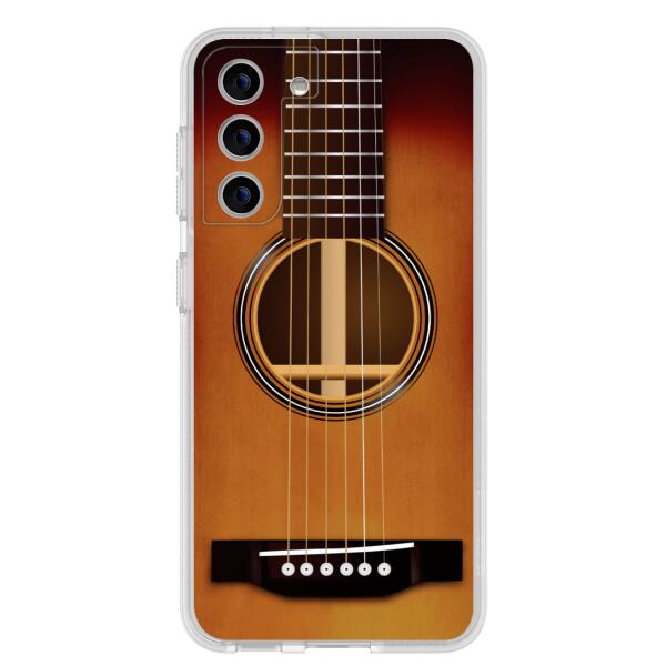 Custom Personalized Acoustic/Electric Guitar Phone Case - Best Gift For Guitarist - Case For iPhone And Samsung