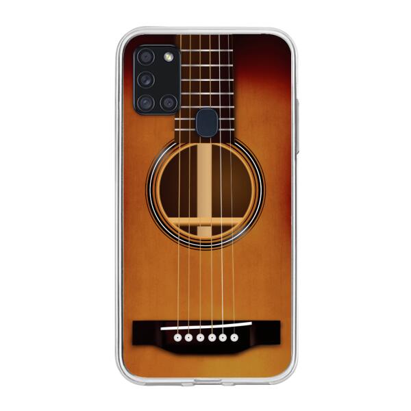 Custom Personalized Acoustic/Electric Guitar Phone Case - Best Gift For Guitarist - Case For iPhone And Samsung