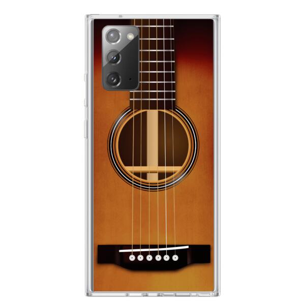 Custom Personalized Acoustic/Electric Guitar Phone Case - Best Gift For Guitarist - Case For iPhone And Samsung