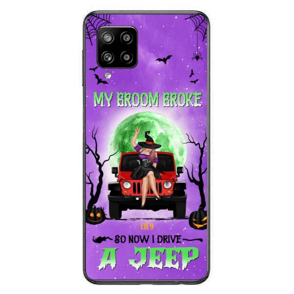 Custom Personalized Off - Road Witch Phone Case - Halloween Gift For Girl - My Broom Broke - Case For Iphone/Samsung