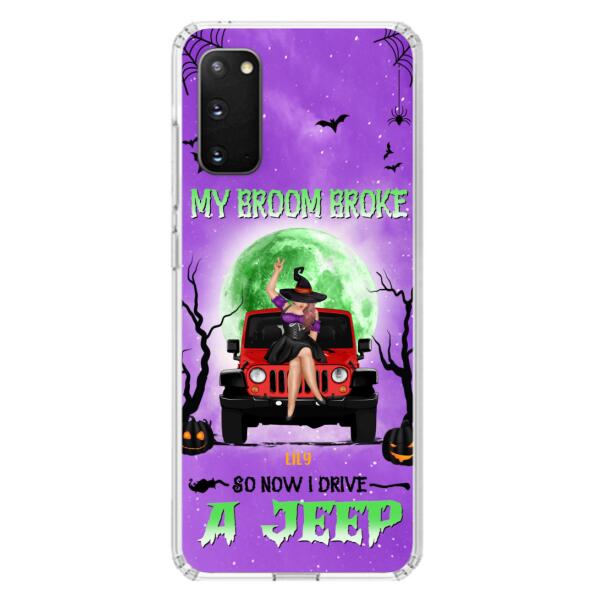 Custom Personalized Off - Road Witch Phone Case - Halloween Gift For Girl - My Broom Broke - Case For Iphone/Samsung