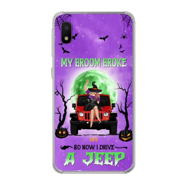 Custom Personalized Off - Road Witch Phone Case - Halloween Gift For Girl - My Broom Broke - Case For Iphone/Samsung