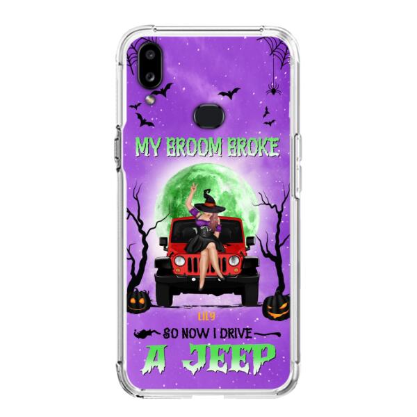 Custom Personalized Off - Road Witch Phone Case - Halloween Gift For Girl - My Broom Broke - Case For Iphone/Samsung