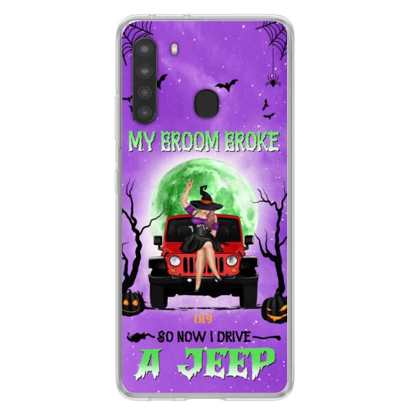 Custom Personalized Off - Road Witch Phone Case - Halloween Gift For Girl - My Broom Broke - Case For Iphone/Samsung