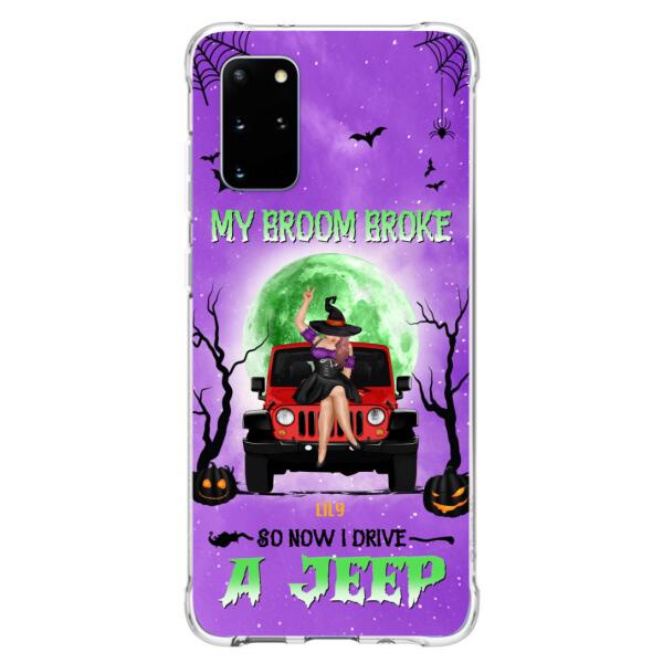 Custom Personalized Off - Road Witch Phone Case - Halloween Gift For Girl - My Broom Broke - Case For Iphone/Samsung