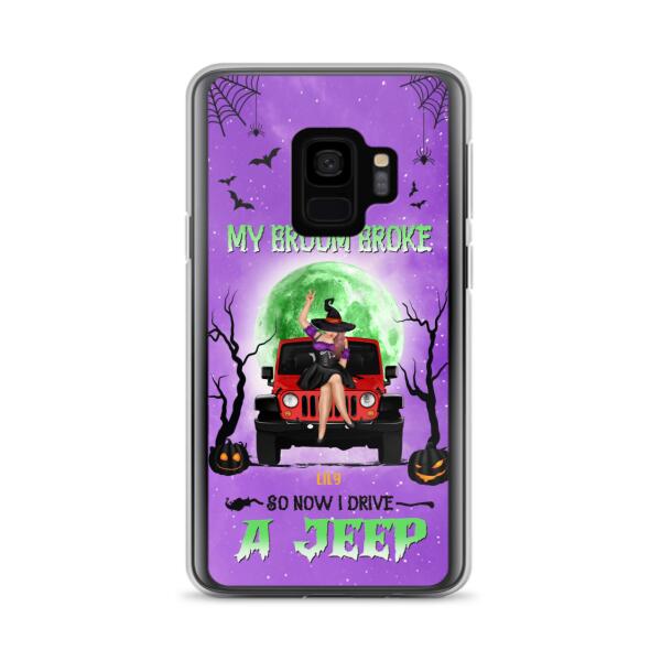 Custom Personalized Off - Road Witch Phone Case - Halloween Gift For Girl - My Broom Broke - Case For Iphone/Samsung