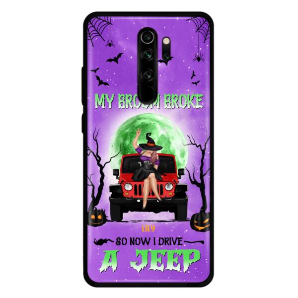 Custom Personalized Off - Road Witch Phone Case - Halloween Gift For Girl - My Broom Broke - Case For Xiaomi, Oppo & Huawei