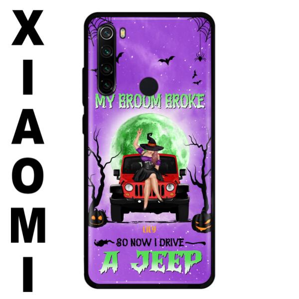 Custom Personalized Off - Road Witch Phone Case - Halloween Gift For Girl - My Broom Broke - Case For Xiaomi, Oppo & Huawei