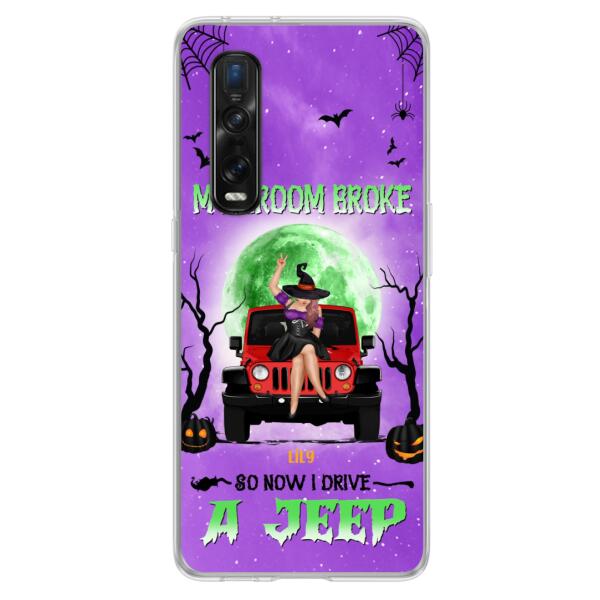 Custom Personalized Off - Road Witch Phone Case - Halloween Gift For Girl - My Broom Broke - Case For Xiaomi, Oppo & Huawei