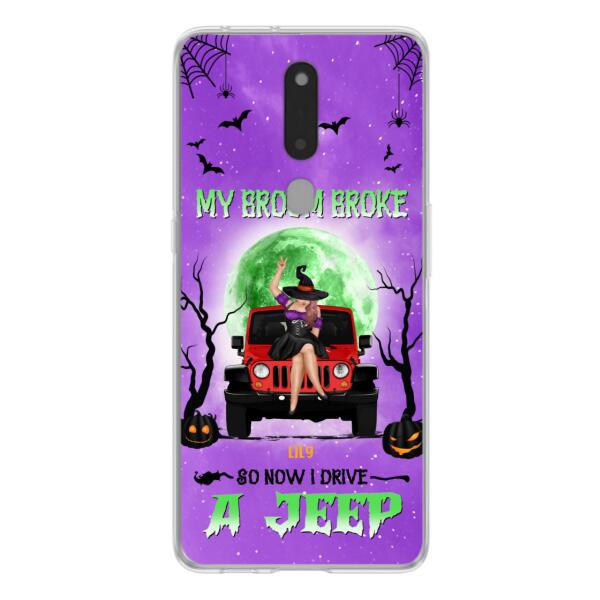 Custom Personalized Off - Road Witch Phone Case - Halloween Gift For Girl - My Broom Broke - Case For Xiaomi, Oppo & Huawei