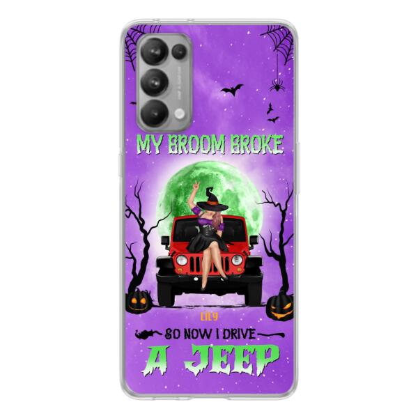 Custom Personalized Off - Road Witch Phone Case - Halloween Gift For Girl - My Broom Broke - Case For Xiaomi, Oppo & Huawei