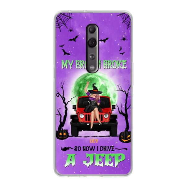 Custom Personalized Off - Road Witch Phone Case - Halloween Gift For Girl - My Broom Broke - Case For Xiaomi, Oppo & Huawei