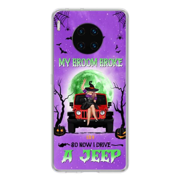 Custom Personalized Off - Road Witch Phone Case - Halloween Gift For Girl - My Broom Broke - Case For Xiaomi, Oppo & Huawei