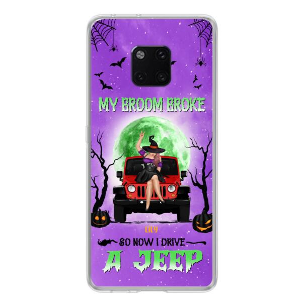 Custom Personalized Off - Road Witch Phone Case - Halloween Gift For Girl - My Broom Broke - Case For Xiaomi, Oppo & Huawei