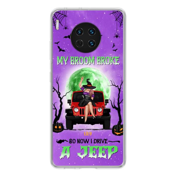 Custom Personalized Off - Road Witch Phone Case - Halloween Gift For Girl - My Broom Broke - Case For Xiaomi, Oppo & Huawei