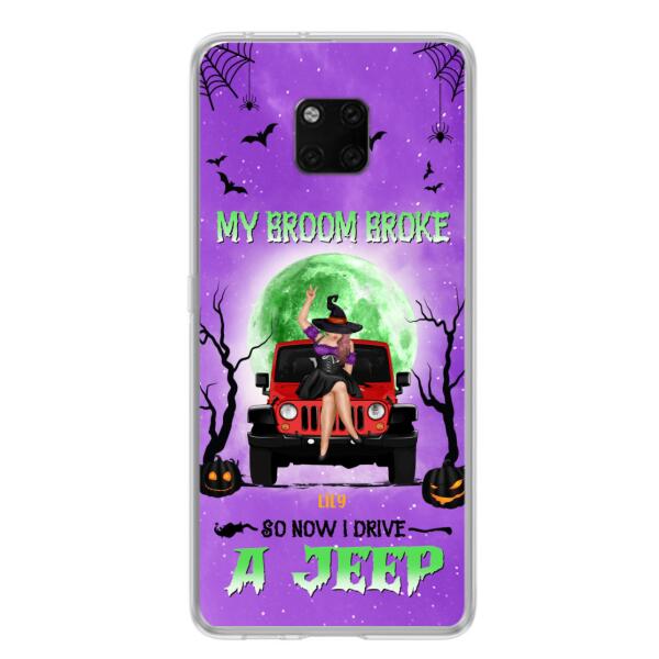 Custom Personalized Off - Road Witch Phone Case - Halloween Gift For Girl - My Broom Broke - Case For Xiaomi, Oppo & Huawei