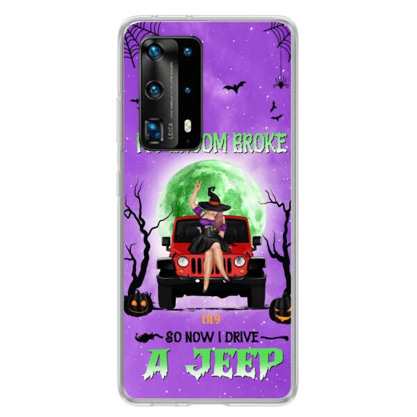 Custom Personalized Off - Road Witch Phone Case - Halloween Gift For Girl - My Broom Broke - Case For Xiaomi, Oppo & Huawei