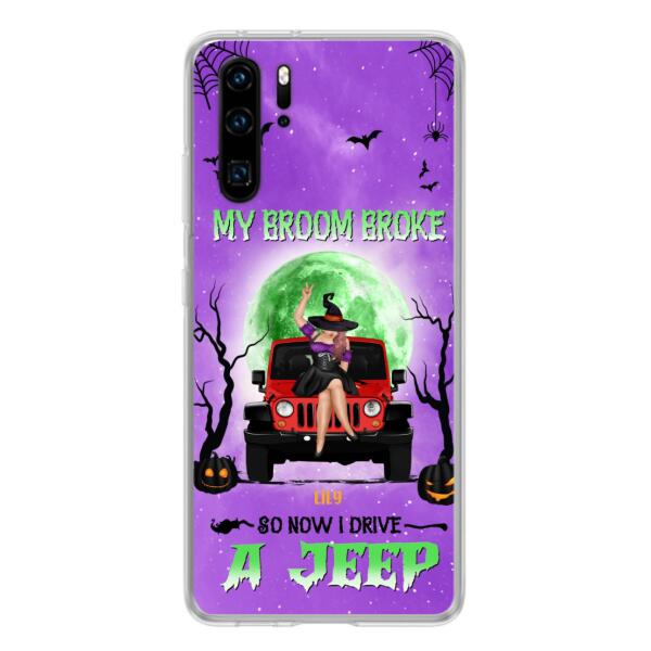 Custom Personalized Off - Road Witch Phone Case - Halloween Gift For Girl - My Broom Broke - Case For Xiaomi, Oppo & Huawei