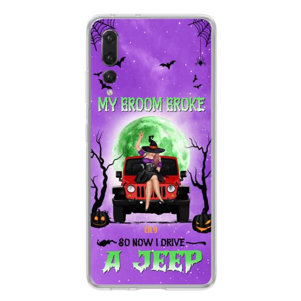 Custom Personalized Off - Road Witch Phone Case - Halloween Gift For Girl - My Broom Broke - Case For Xiaomi, Oppo & Huawei