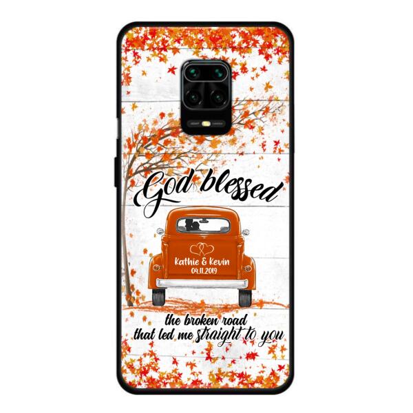 Custom Personalized Couple Phone Case - Best Gift For Couple - God Blessed The Broken Road That Led Me Straight To You - Case For Xiaomi, Oppo And Huawei