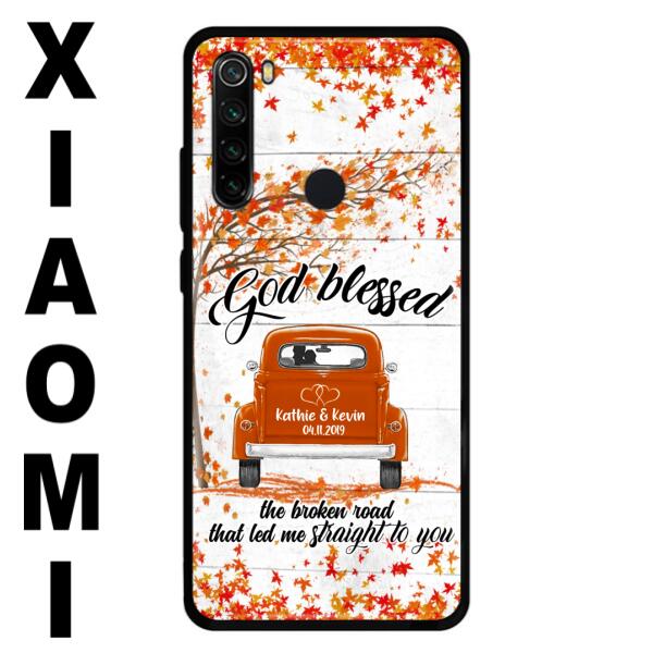 Custom Personalized Couple Phone Case - Best Gift For Couple - God Blessed The Broken Road That Led Me Straight To You - Case For Xiaomi, Oppo And Huawei