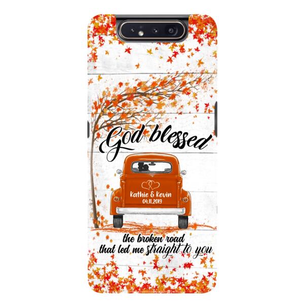 Custom Personalized Couple Phone Case - Best Gift For Couple - God Blessed The Broken Road That Led Me Straight To You - Case For Iphone And Samsung