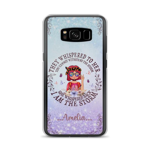 Custom Personalized Hippie Girl Phone Case - Best Gift For Hippie Girl - I Am The Storm - Case For iPhone And Samsung