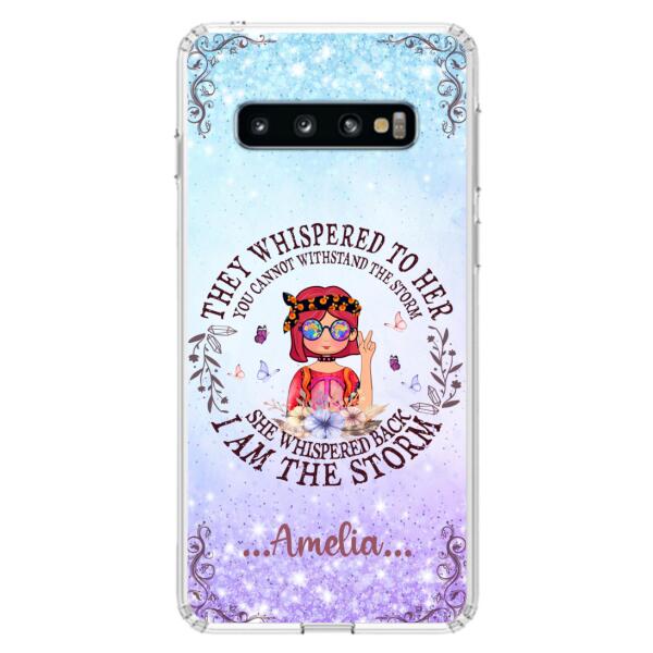 Custom Personalized Hippie Girl Phone Case - Best Gift For Hippie Girl - I Am The Storm - Case For iPhone And Samsung