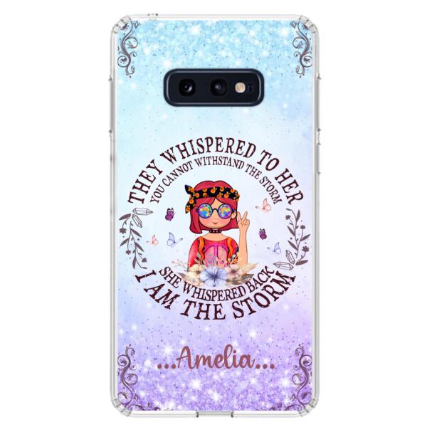 Custom Personalized Hippie Girl Phone Case - Best Gift For Hippie Girl - I Am The Storm - Case For iPhone And Samsung