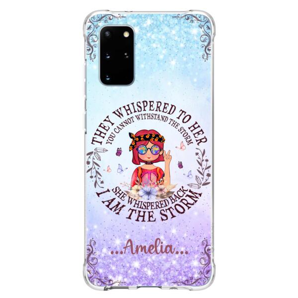 Custom Personalized Hippie Girl Phone Case - Best Gift For Hippie Girl - I Am The Storm - Case For iPhone And Samsung