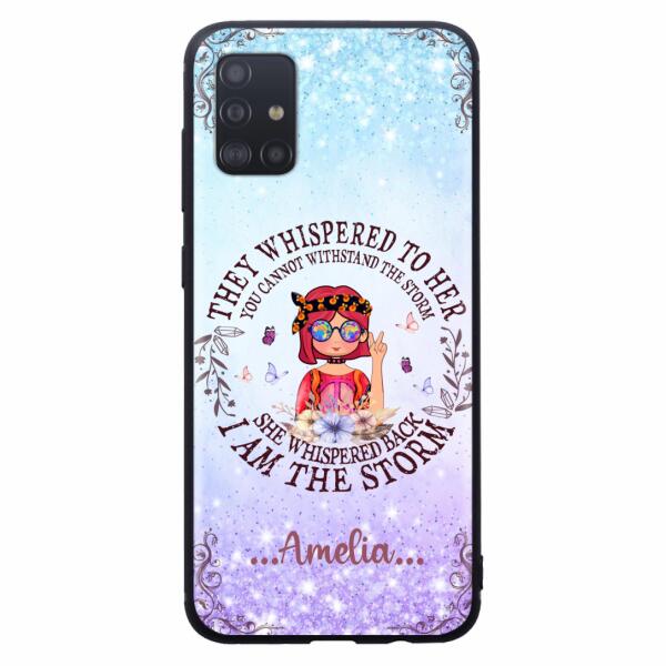 Custom Personalized Hippie Girl Phone Case - Best Gift For Hippie Girl - I Am The Storm - Case For iPhone And Samsung