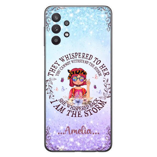 Custom Personalized Hippie Girl Phone Case - Best Gift For Hippie Girl - I Am The Storm - Case For iPhone And Samsung