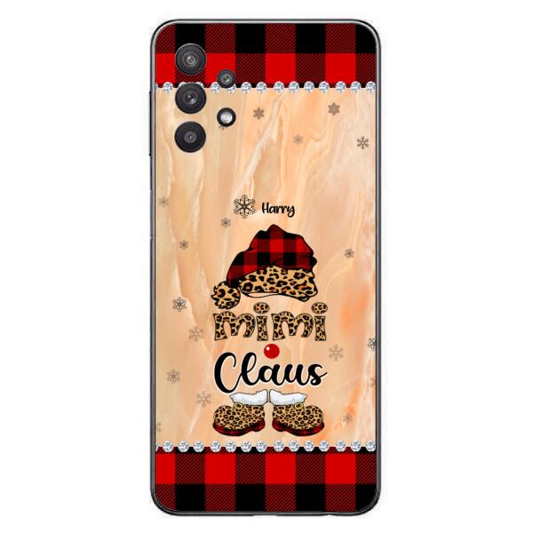 Custom Personalized Mimi Claus Phone Case - Upto 9 Names - Gift For Grandma - Case For iPhone And Samsung