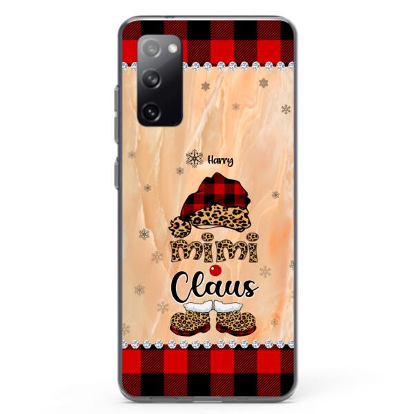 Custom Personalized Mimi Claus Phone Case - Upto 9 Names - Gift For Grandma - Case For iPhone And Samsung