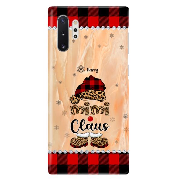 Custom Personalized Mimi Claus Phone Case - Upto 9 Names - Gift For Grandma - Case For iPhone And Samsung