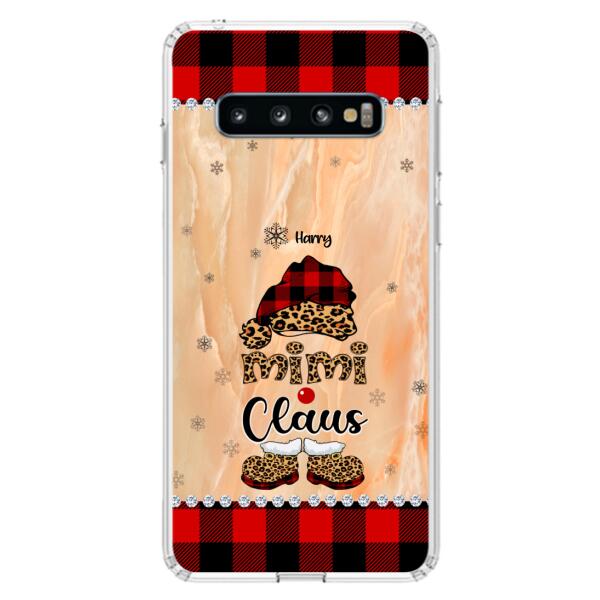 Custom Personalized Mimi Claus Phone Case - Upto 9 Names - Gift For Grandma - Case For iPhone And Samsung