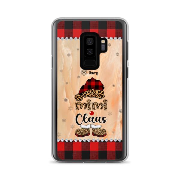 Custom Personalized Mimi Claus Phone Case - Upto 9 Names - Gift For Grandma - Case For iPhone And Samsung