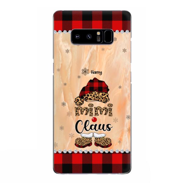 Custom Personalized Mimi Claus Phone Case - Upto 9 Names - Gift For Grandma - Case For iPhone And Samsung