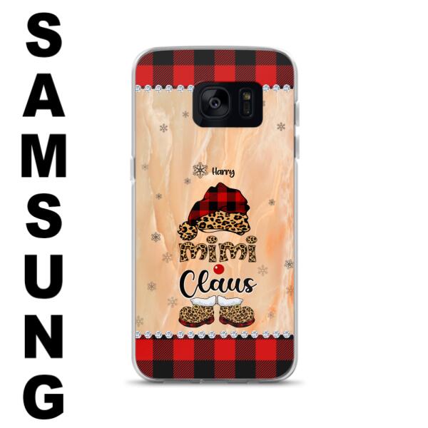 Custom Personalized Mimi Claus Phone Case - Upto 9 Names - Gift For Grandma - Case For iPhone And Samsung