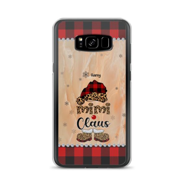 Custom Personalized Mimi Claus Phone Case - Upto 9 Names - Gift For Grandma - Case For iPhone And Samsung