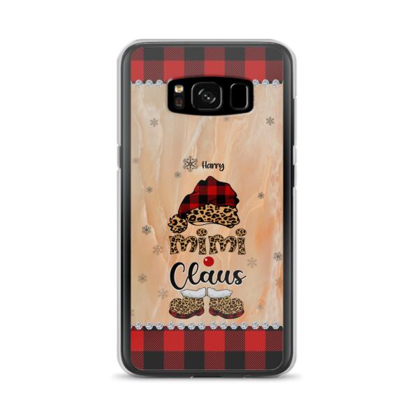 Custom Personalized Mimi Claus Phone Case - Upto 9 Names - Gift For Grandma - Case For iPhone And Samsung