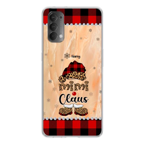 Custom Personalized Mimi Claus Phone Case - Upto 9 Names - Gift For Grandma - Case For Xiaomi, Oppo And Huawei