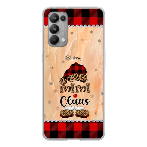 Custom Personalized Mimi Claus Phone Case - Upto 9 Names - Gift For Grandma - Case For Xiaomi, Oppo And Huawei