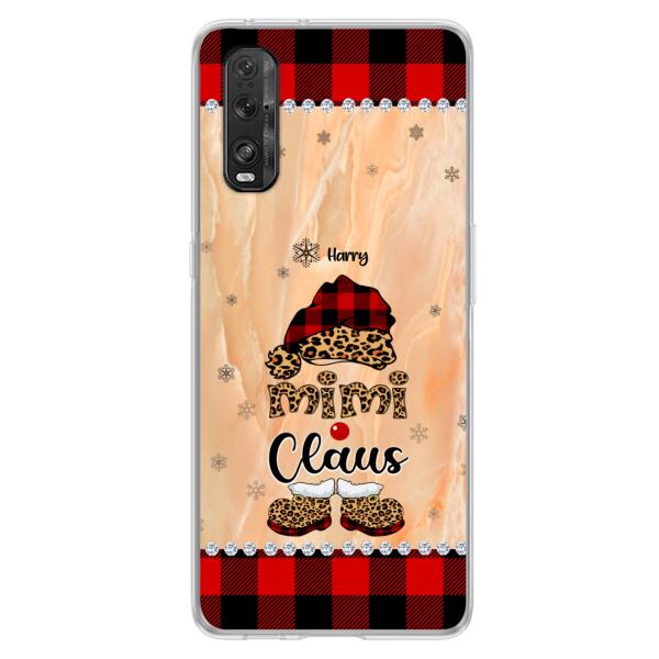 Custom Personalized Mimi Claus Phone Case - Upto 9 Names - Gift For Grandma - Case For Xiaomi, Oppo And Huawei