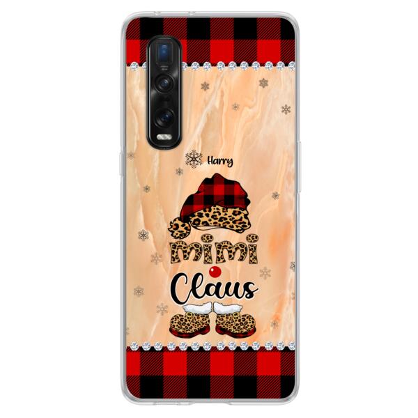 Custom Personalized Mimi Claus Phone Case - Upto 9 Names - Gift For Grandma - Case For Xiaomi, Oppo And Huawei